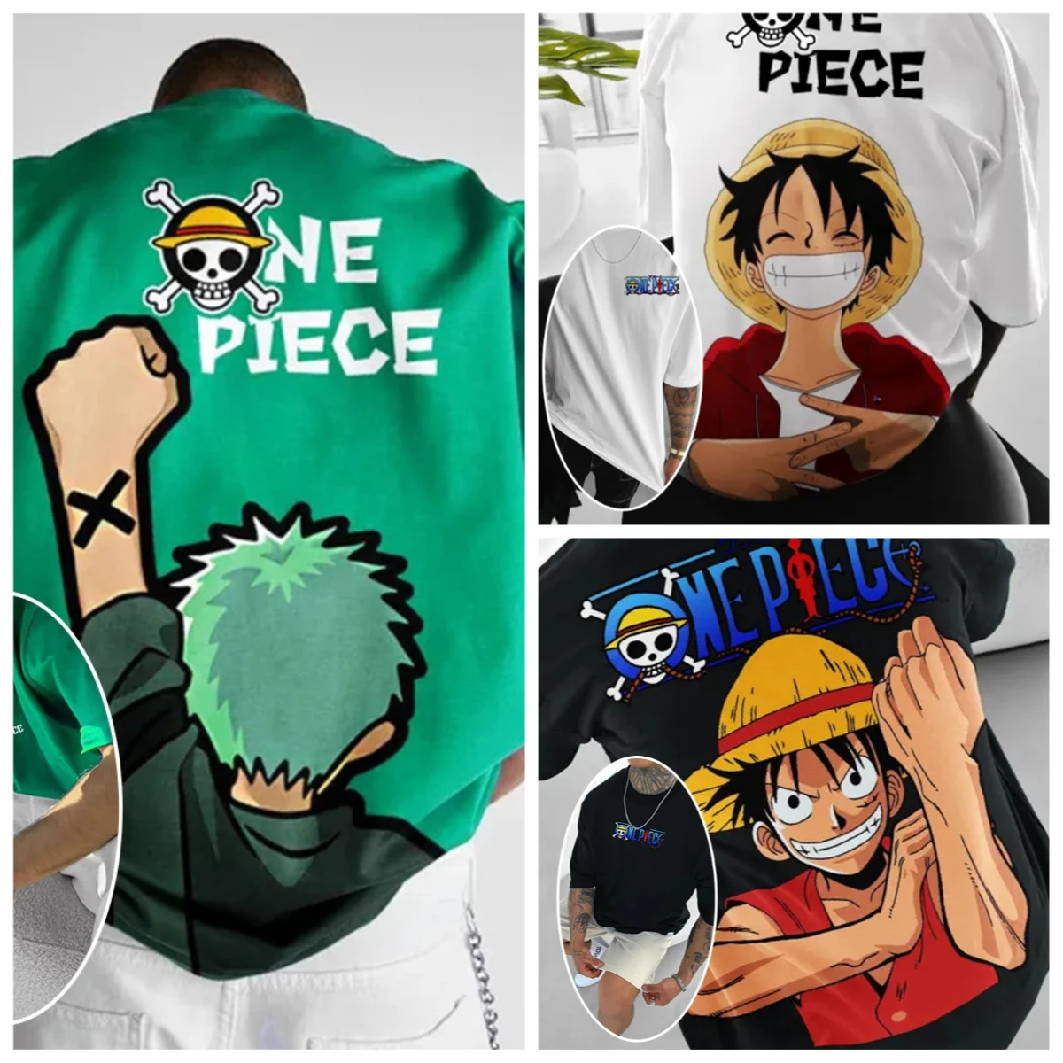 Street Fashion Trend 2025 - ONE PIECE Luffy Zoro 2025 moda