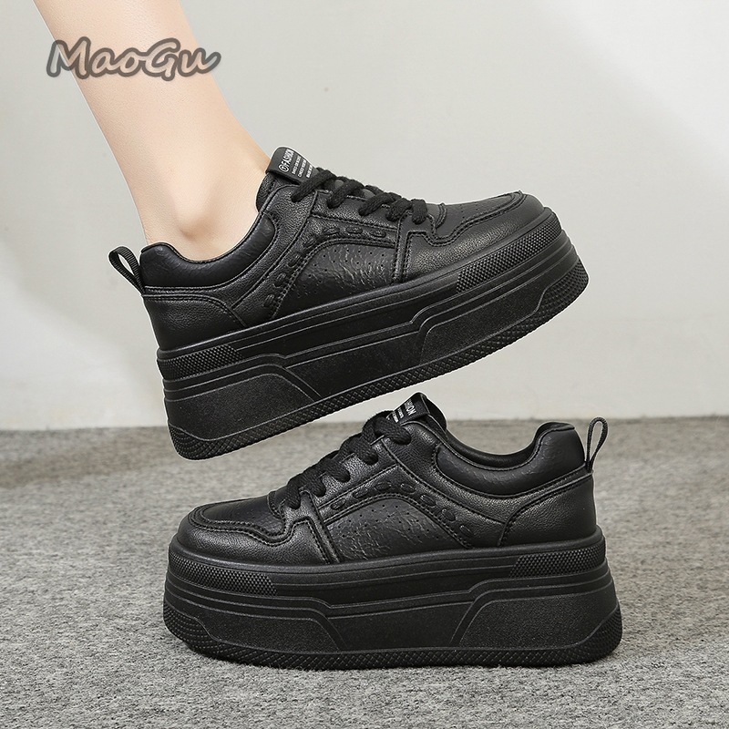 Chunky Sneaker Platform - Zapatillas Blancas con Plataforma para Aumentar