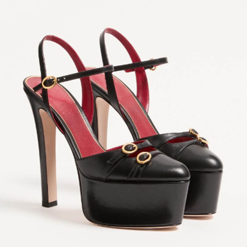 French Street Fashion - Zapatos de Tacón Alto de Lujo