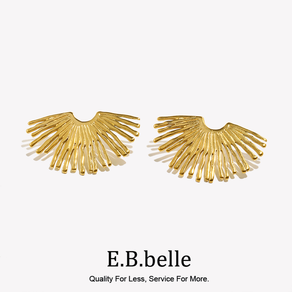Street Fashion Earrings - Pendientes en forma de abanico con