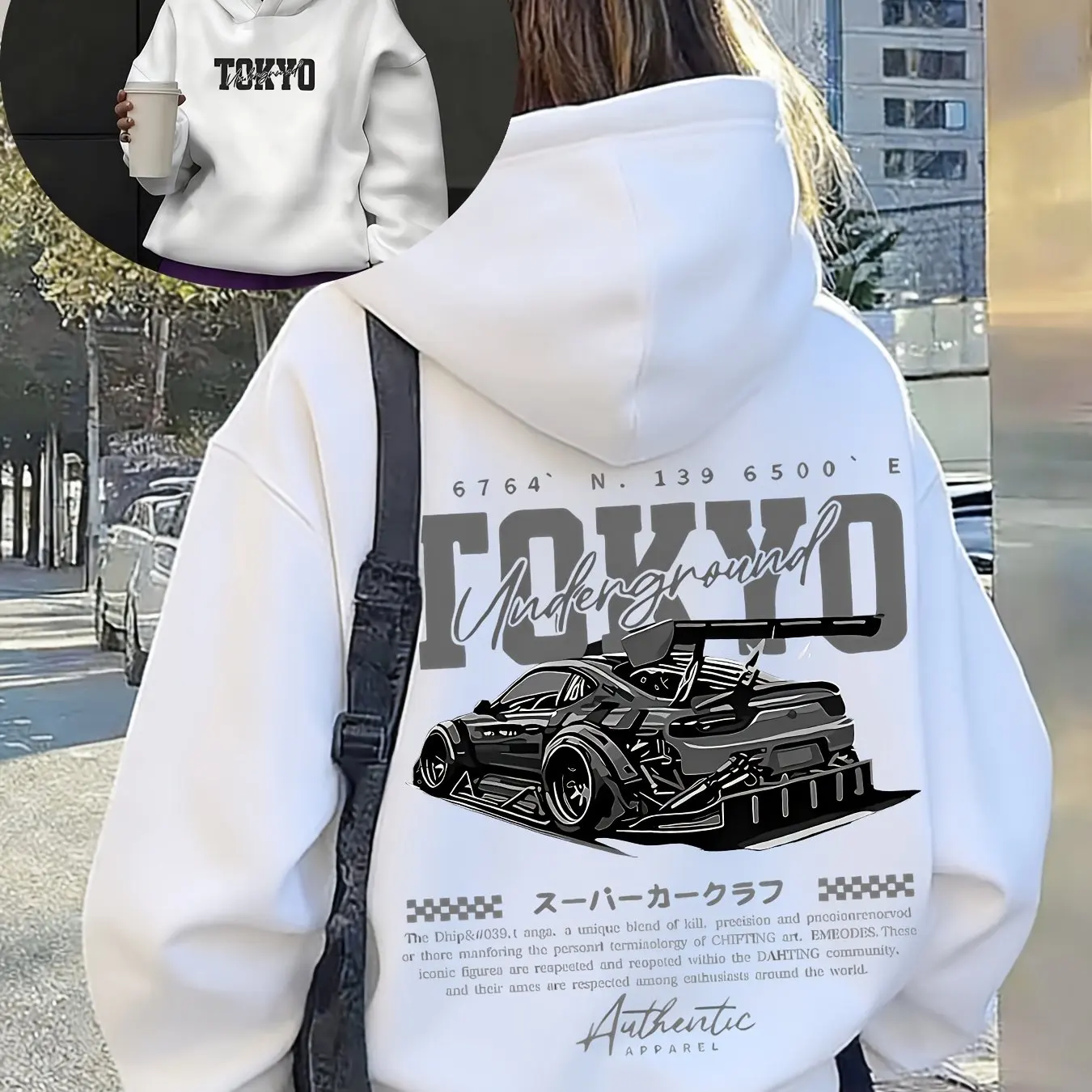 Street Fashion Tokyo - Sudadera con Capucha Estilo Japonés para