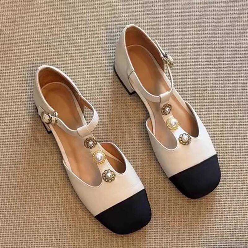 Street Fashion Designer - Sandalias De tacón con punta cuadrada