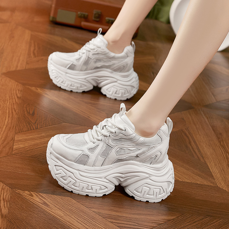 Chunky Sneaker Platform - Zapatillas Deportivas de Plataforma para Mujer,