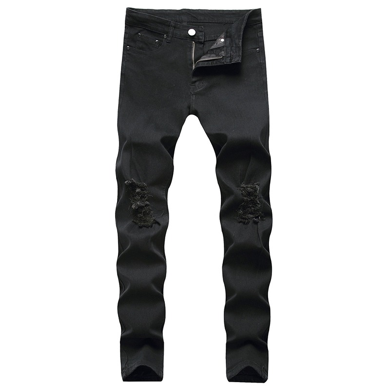 Jeans Ajustados Elásticos Roto - Distressed Jean Rip reseña y precio