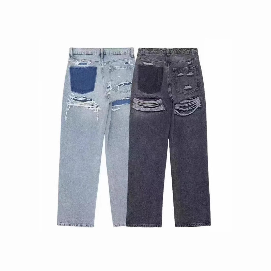 Jeans de mezclilla elásticos c - Distressed Jean Rip reseña y precio