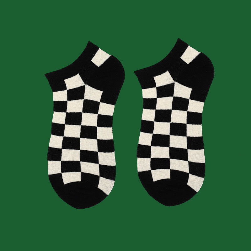 Calcetines de mujer a cuadros  - Street Fashion Couple reseña y precio