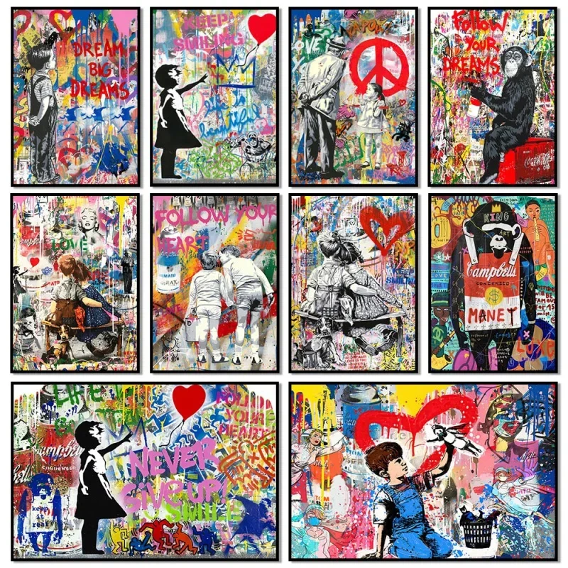 Arte de pared estilo grafiti c - Street Fashion Poster reseña y precio
