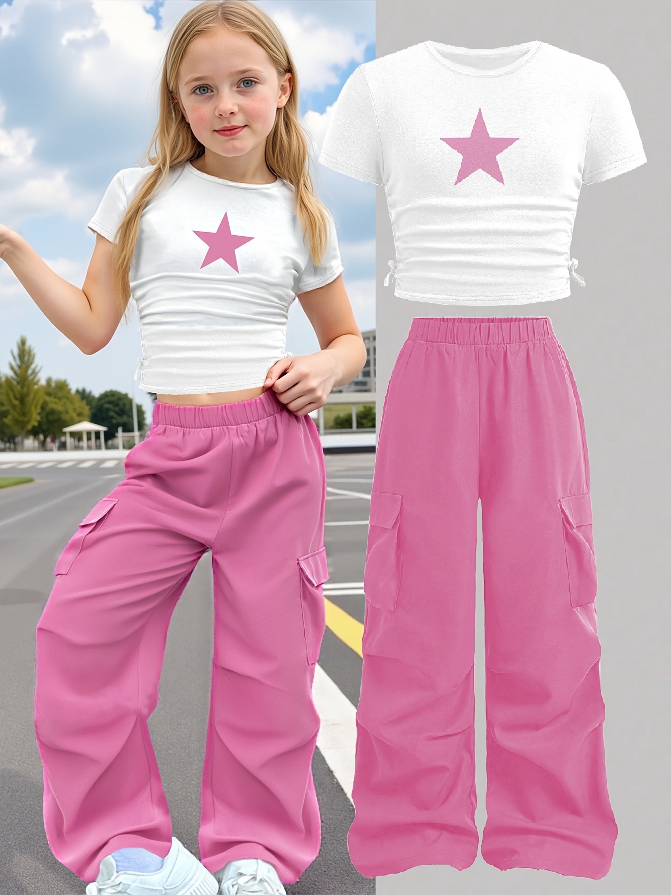 Conjunto de 2 piezas para niña - Street Fashion Co reseña y precio