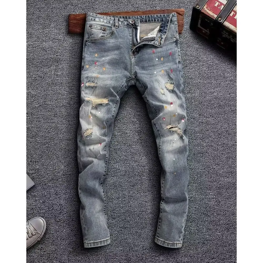 Pantalones vaqueros Vintage ra - Distressed Jean Rip reseña y precio