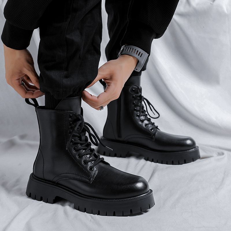 Botas de cuero genuino de lujo - Street Fashion Designer reseña y precio