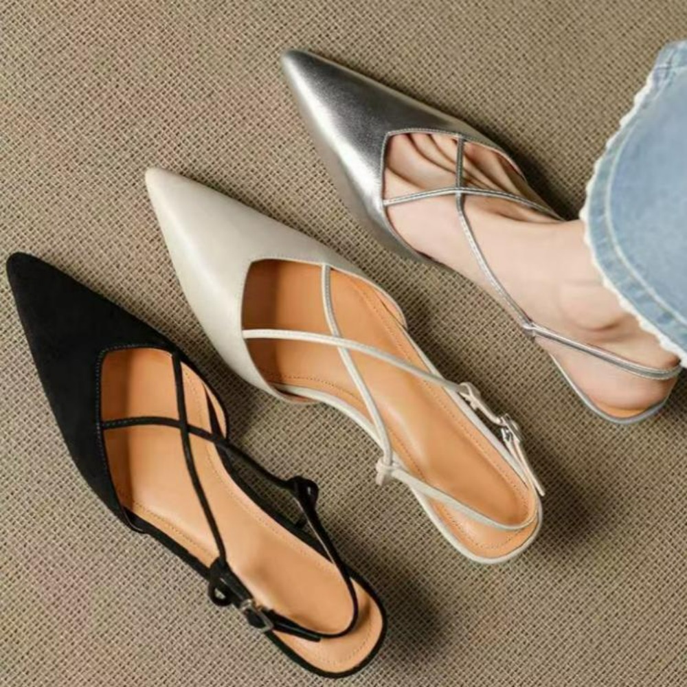 Zapatos de Tacón Bajo con Punt - French Street Fashion reseña y precio