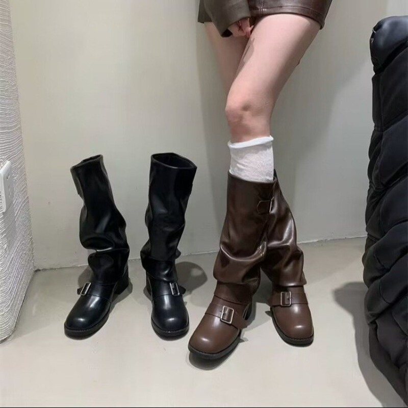 2025Botas de mujer hasta la ro - Street Fashion Trend 2025 reseña y precio