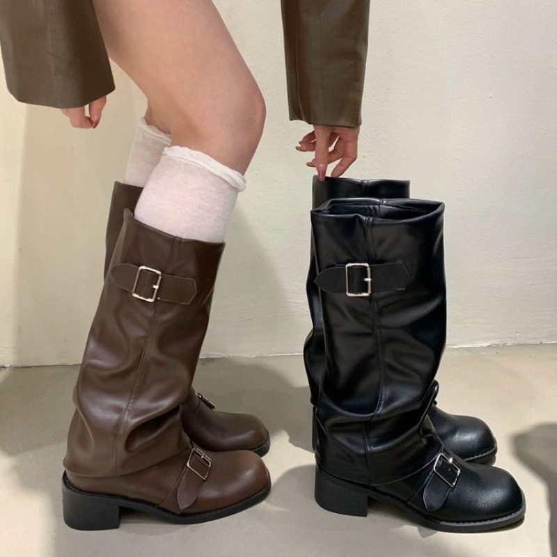 2025Botas de mujer hasta la ro - Street Fashion Trend 2025 reseña y precio