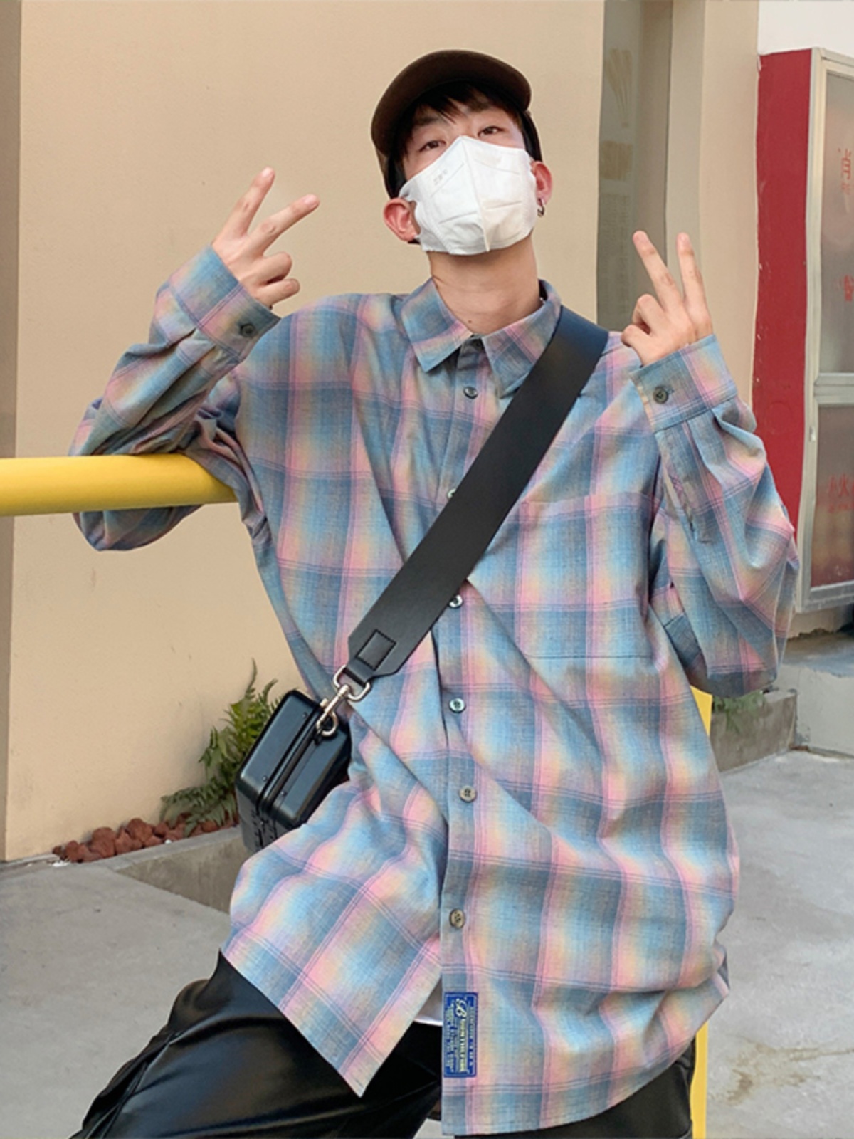 Camisa de manga larga a cuadro - Street Fashion Co reseña y precio