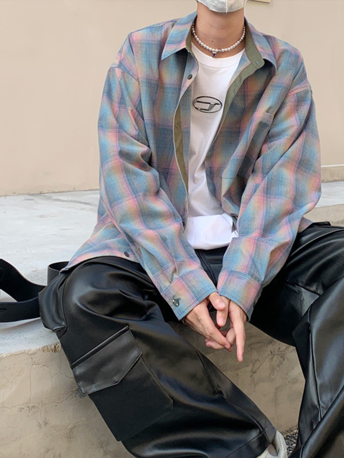 Camisa de manga larga a cuadro - Street Fashion Co reseña y precio