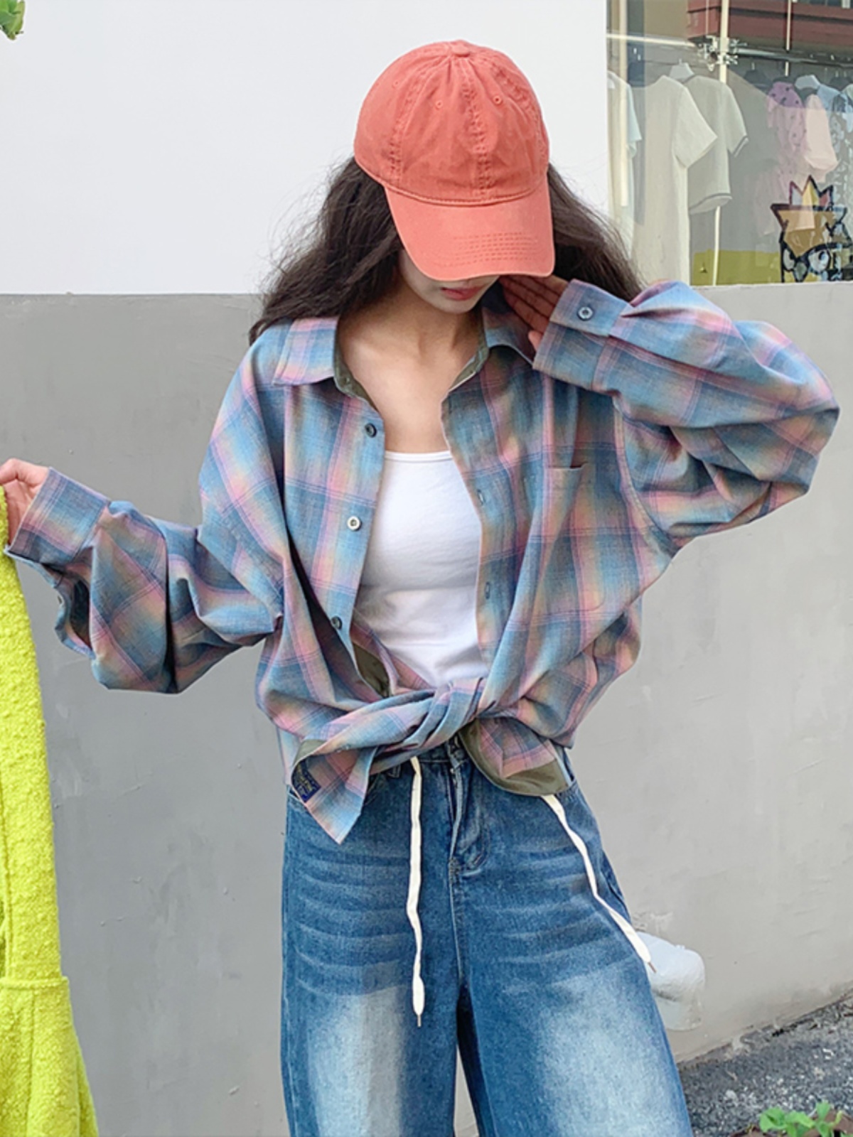 Camisa de manga larga a cuadro - Street Fashion Co reseña y precio