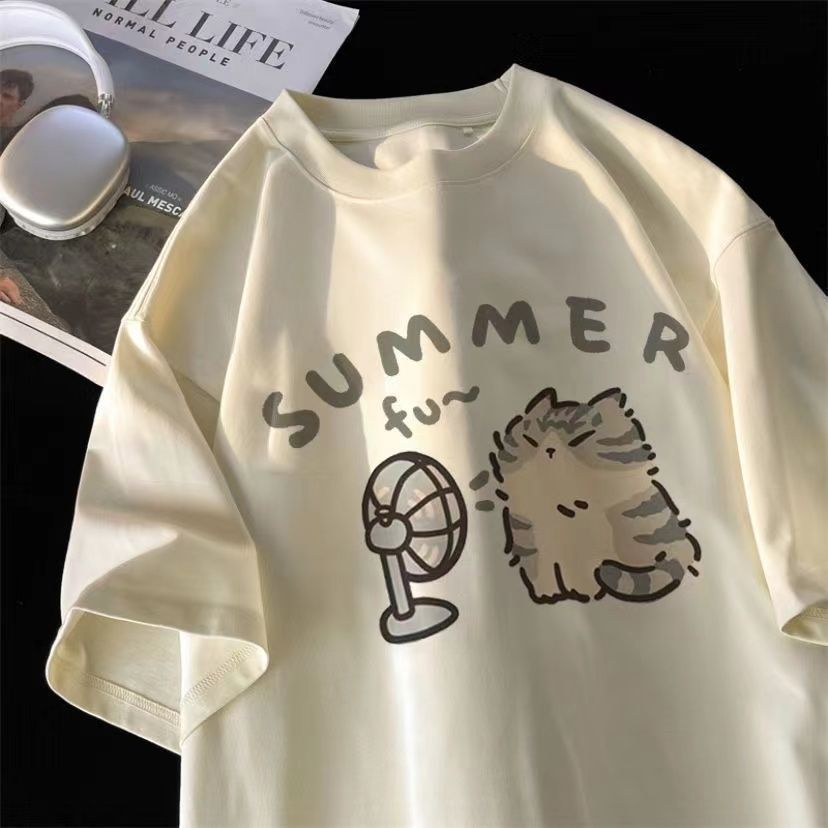 Camiseta de algodón con estamp - Street Fashion Couple reseña y precio