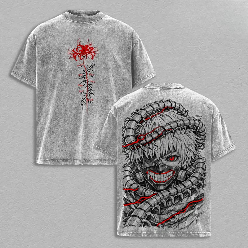 Camiseta Retro Manga Kaneki Ke - Street Fashion Tokyo reseña y precio